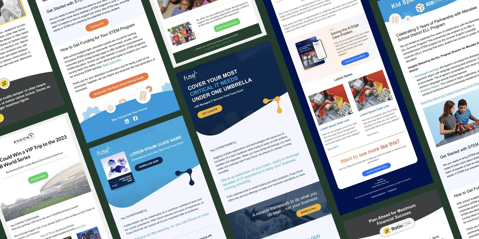 Email Template Design and Development Examples Email Template Design and Development Examples