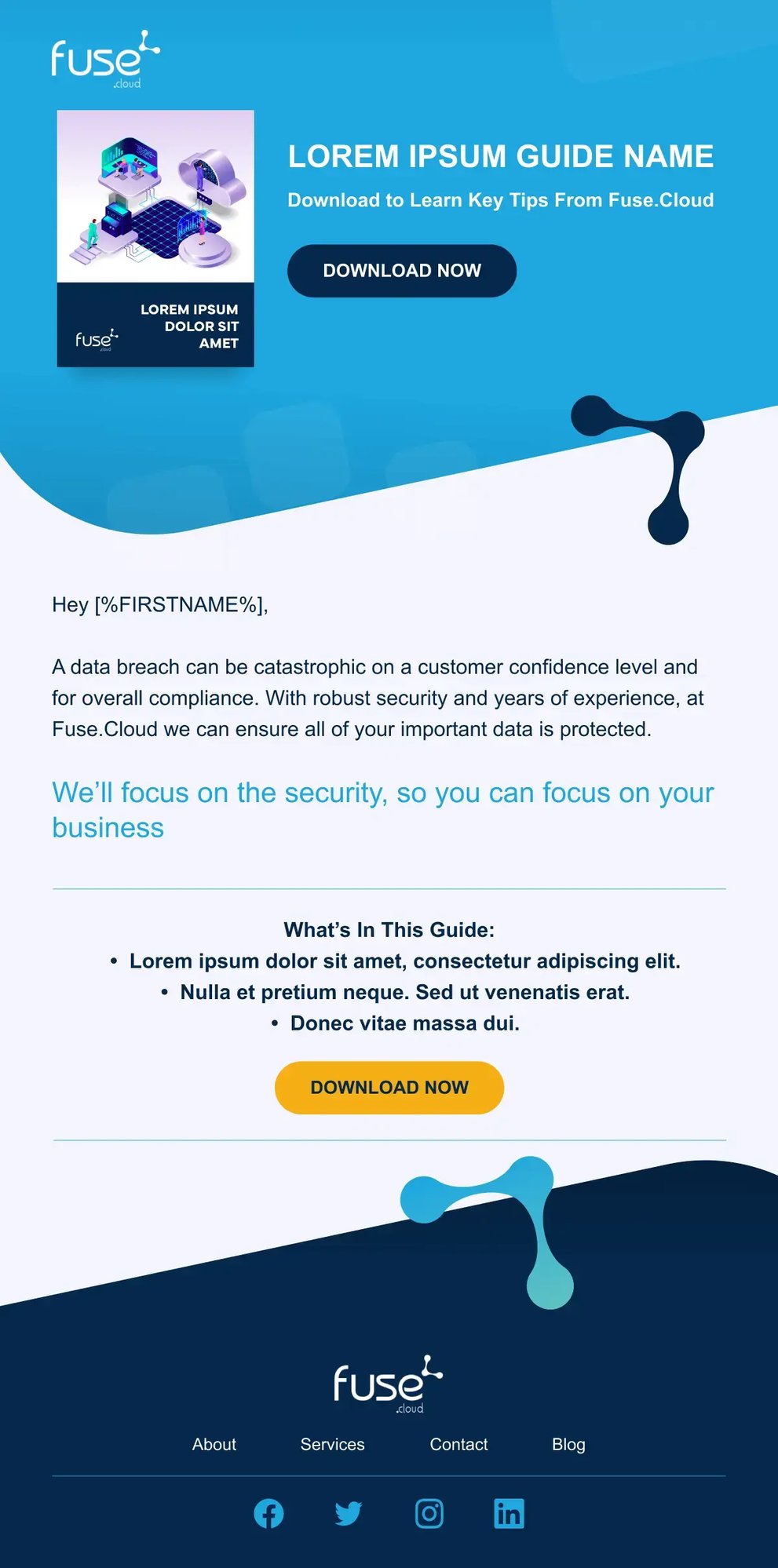 FuseCloud Email Template - Guide or Downloadable Resource