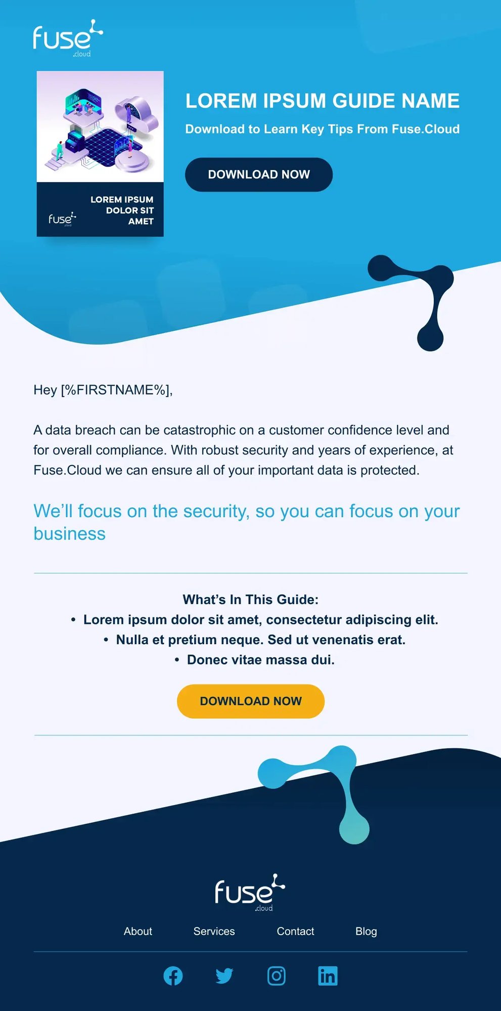 FuseCloud Email Template - Guide or Downloadable Resource FuseCloud Email Template - Guide or Downloadable Resource