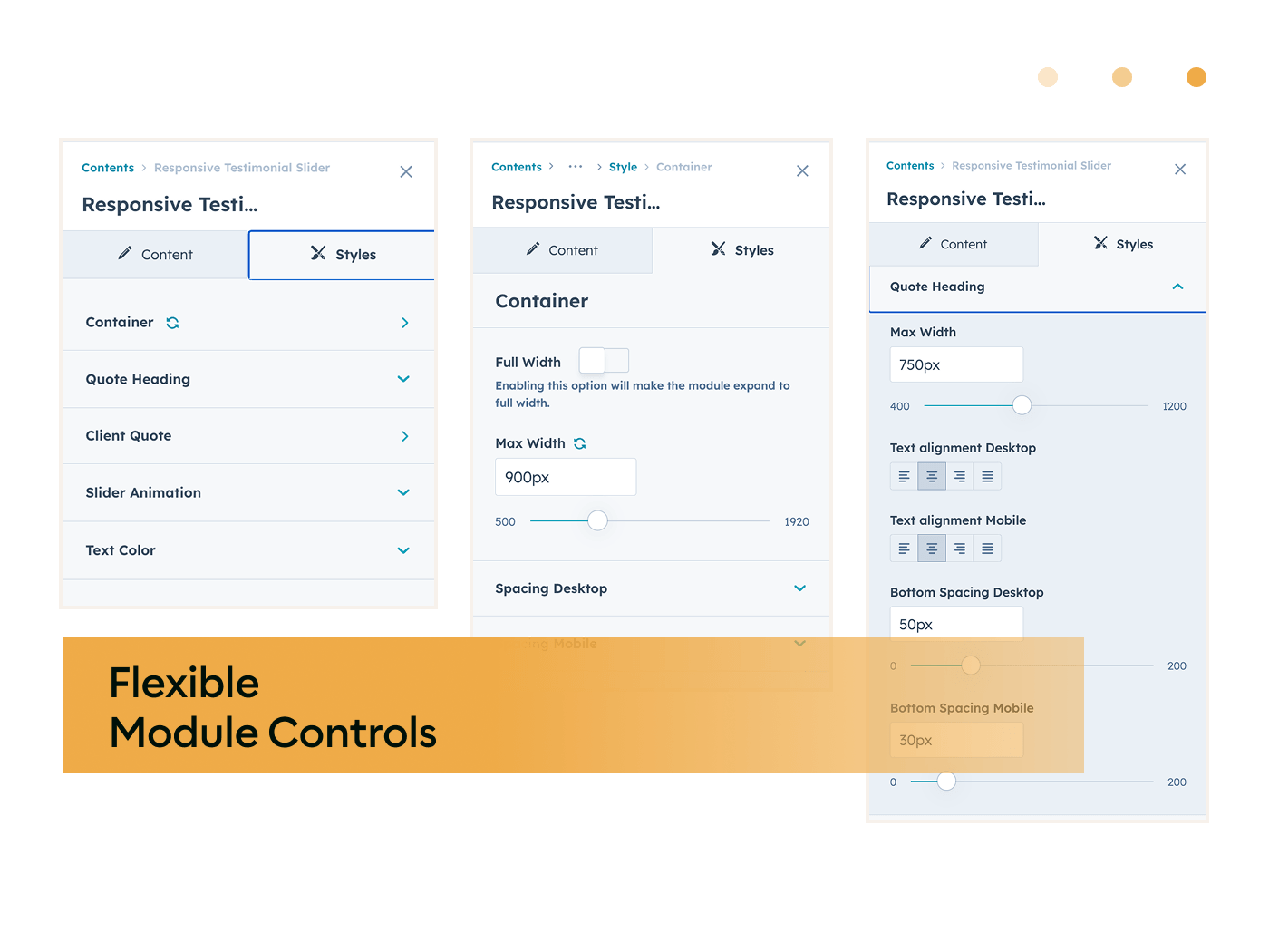 responsive_testimonial_slider_configuring_the_module_style