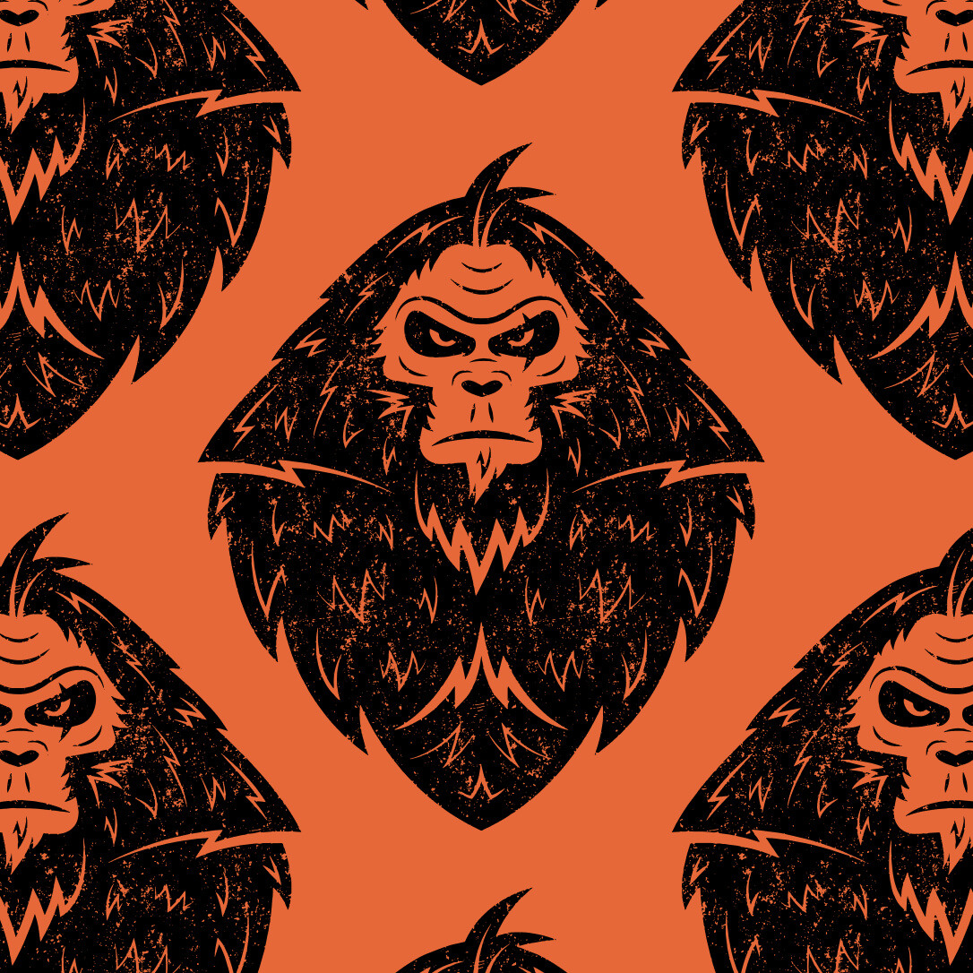 Sasquatch Secondary Logo Pattern