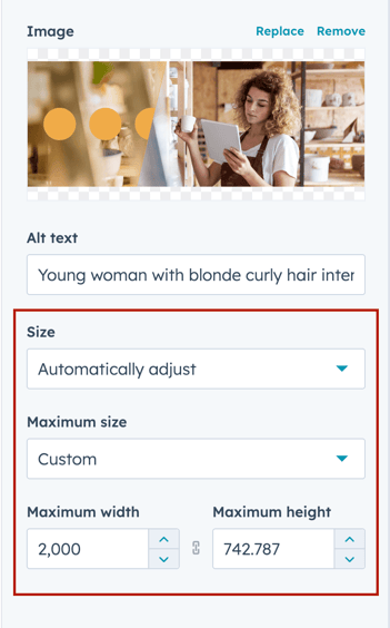 Using Max-width Settings to Optimize HubSpot Images