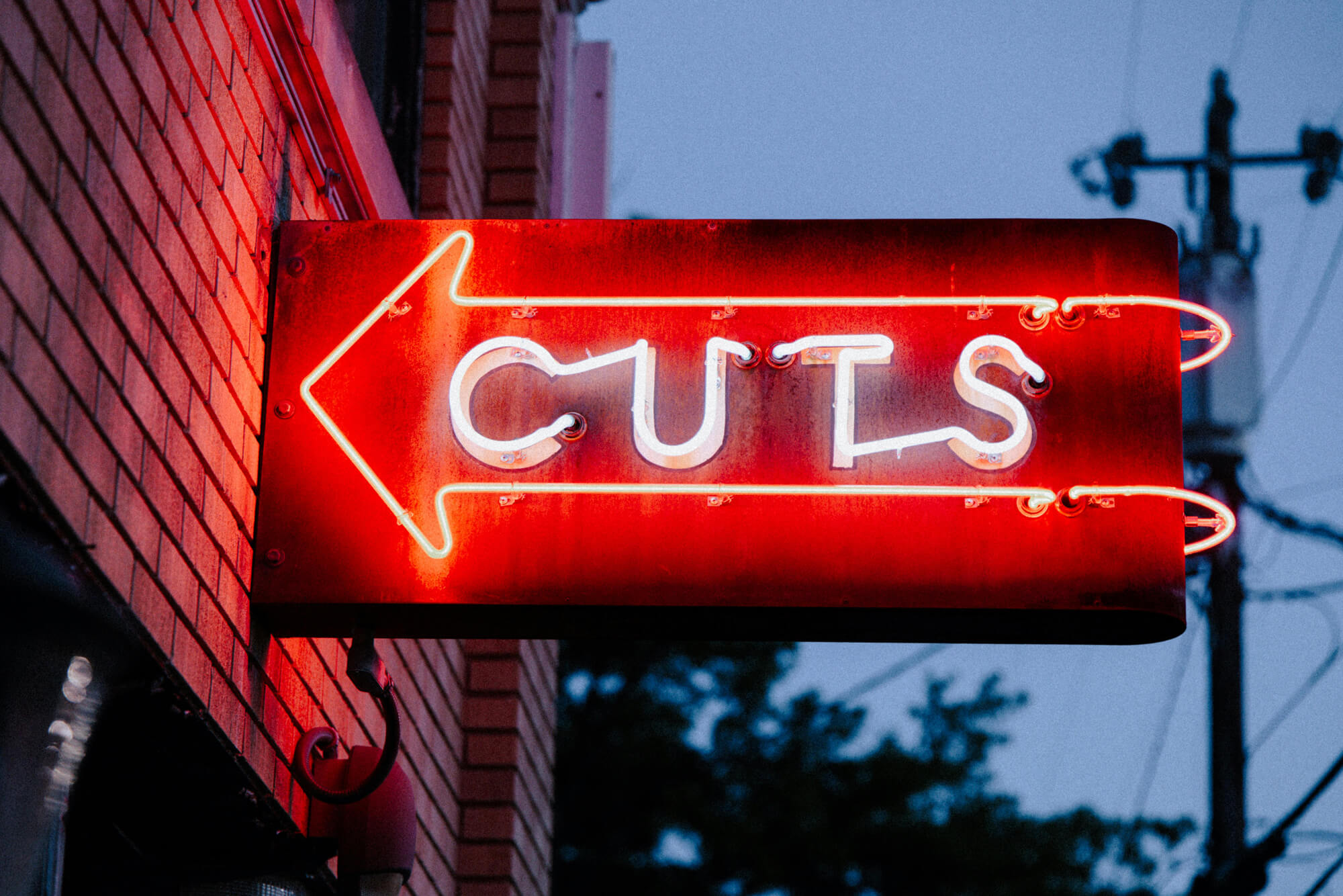A photo of the neon sign at Pedro Williams in Durham.