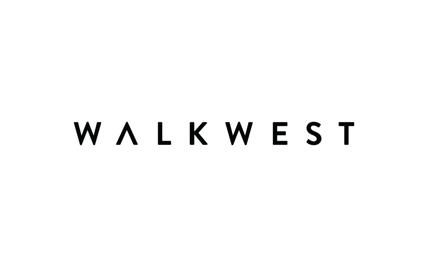 "WALKWEST" or "WALK WEST" in bold, spaced capital letters — fairly minimal wordmark style
